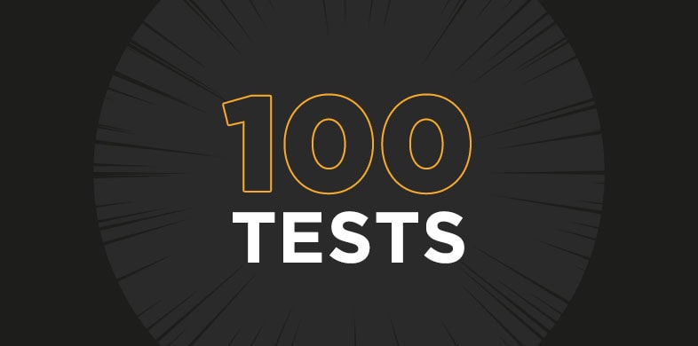 100 tests text image
