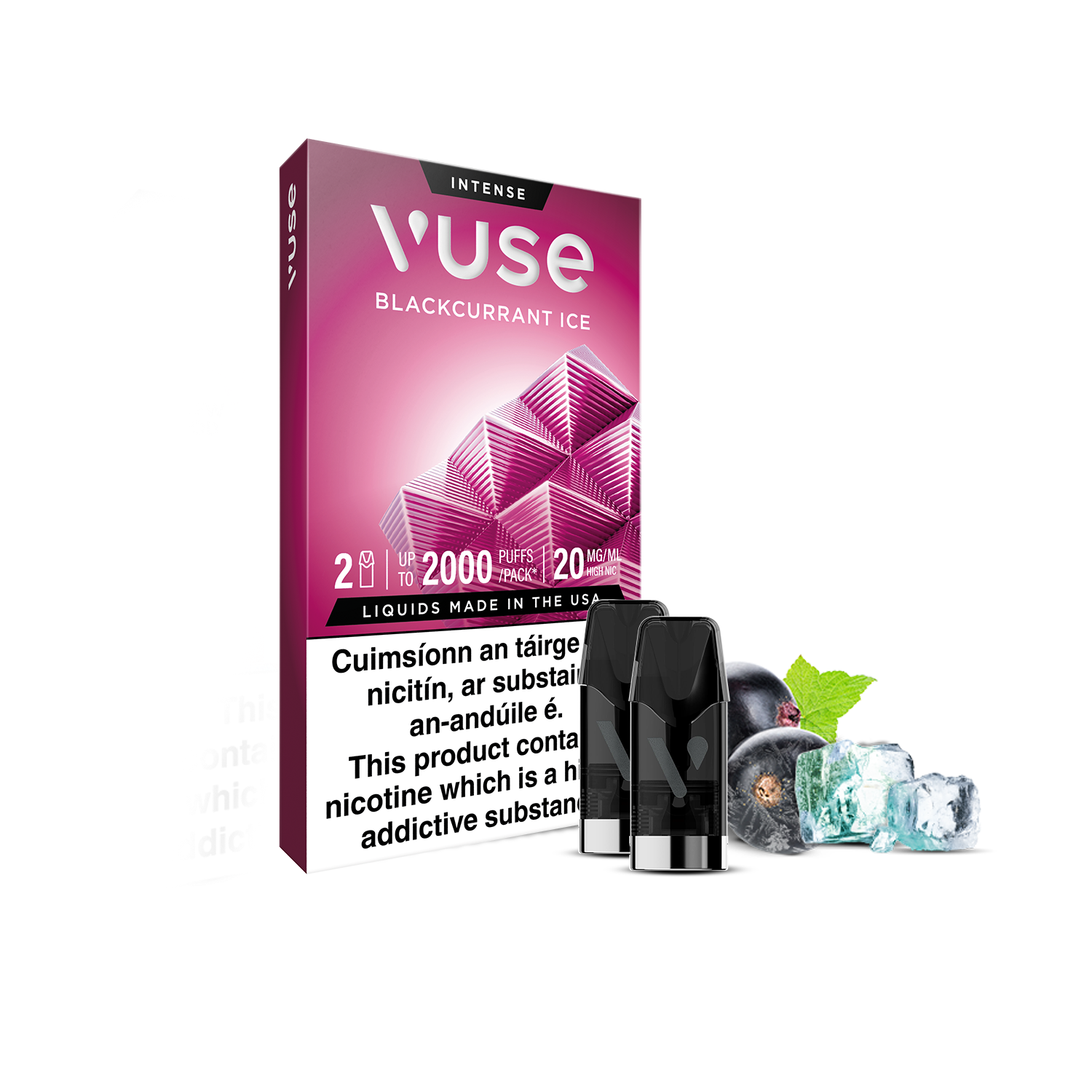 Vuse Pod Blackcurrant Ice Extra Intense