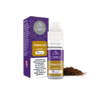 A CIRRO Cirro eLiquid Bottle Tobacco with 12 mg/ml nicotine strength, in purple and yellow packaging, is shown with loose tobacco next to the 50:50 e-liquid bottle on a white background.