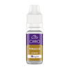 A small Cirro eLiquid Bottle Tobacco by CIRRO with a white cap and purple-brown label reading "Tobacco eLiquid 18 mg/ml," features a smooth 50:50 blend and is available in various nicotine strengths, shown on a light gray background.