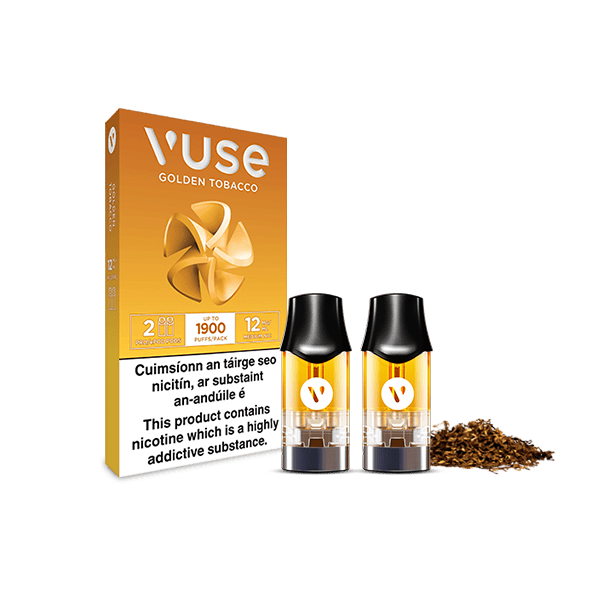 Golden Tobacco Pro Pods | Nic Salt E-Liquid | Vuse IE