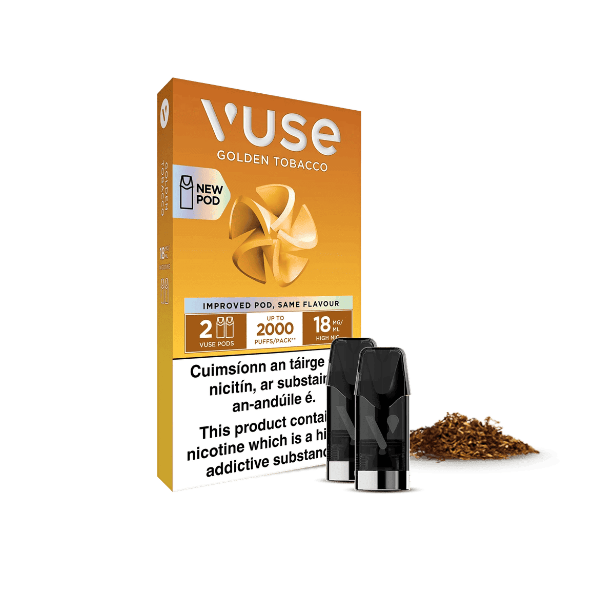 Vuse Pods 18mg Vuse Pro Pods 6mg 12mg 18mg 10mg and 20mg (Nicotine Salts) 2 pods per pack Vuse Pods 18mg Vuse Pro Pods 6mg 12mg 18mg 10mg and 20mg (Nicotine Salts) 2 pods per pack