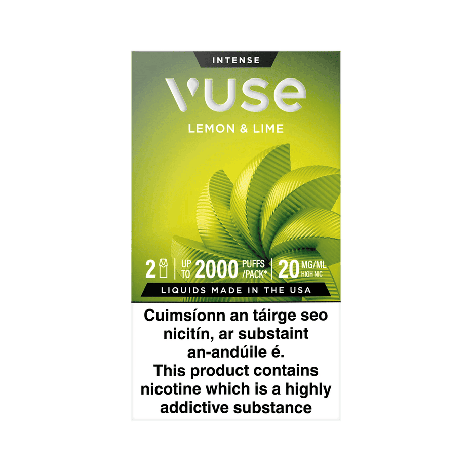 Lemon & Lime Extra Intense Pods 20mg Front