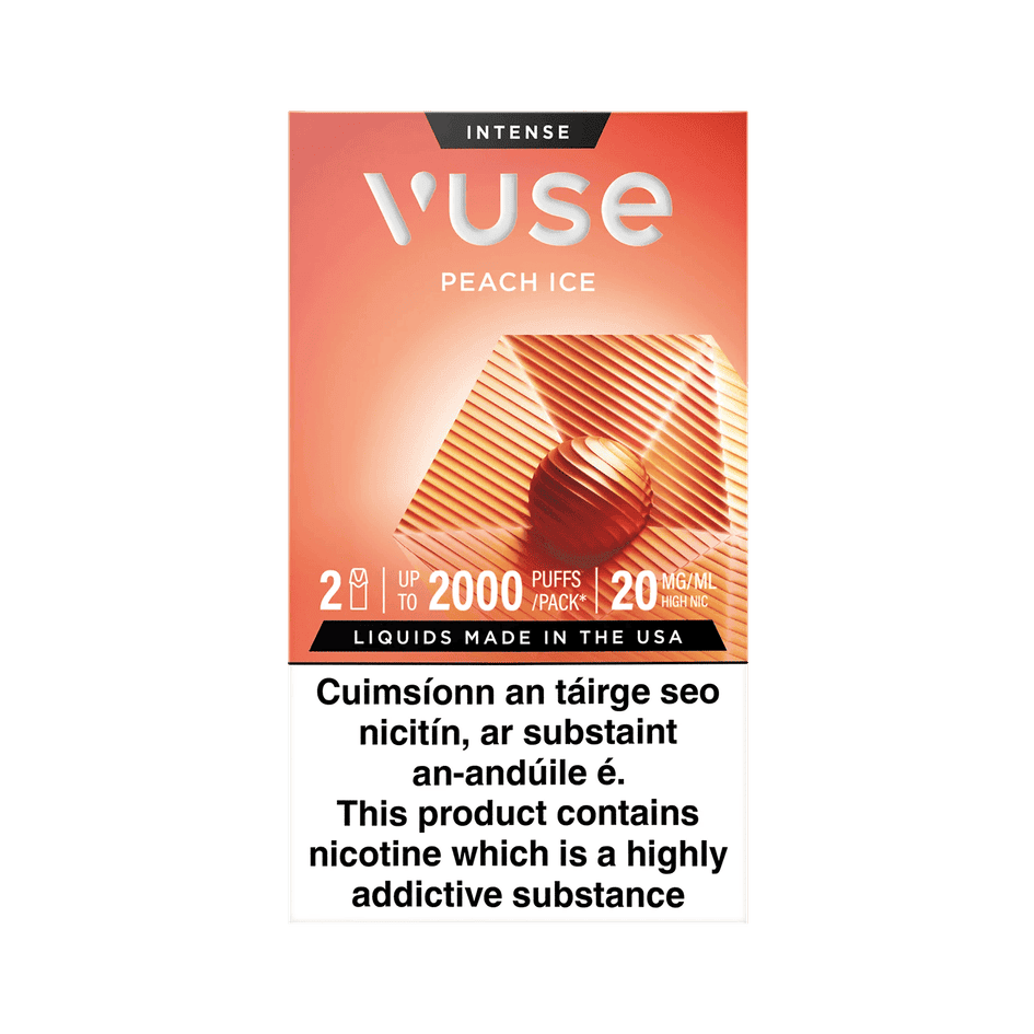 Vuse Pods Percentage Vuse Peach Ice | Extra Intense Flavour Pods Vuse Extra Banana Ice Refill Vuse Pods Percentage Vuse Peach Ice | Extra Intense Flavour Pods Vuse Extra Banana Ice Refill