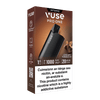 VUSE Vuse Pro One Box Creamy Tobacco disposable vape offers 1000 puffs, 20 mg/ml nicotine, FlavourFlow tech for a smooth taste, and bilingual health warnings on nicotine addiction.
