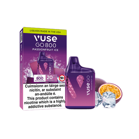Vuse GO 800 Passionfruit Ice Disposable Vape