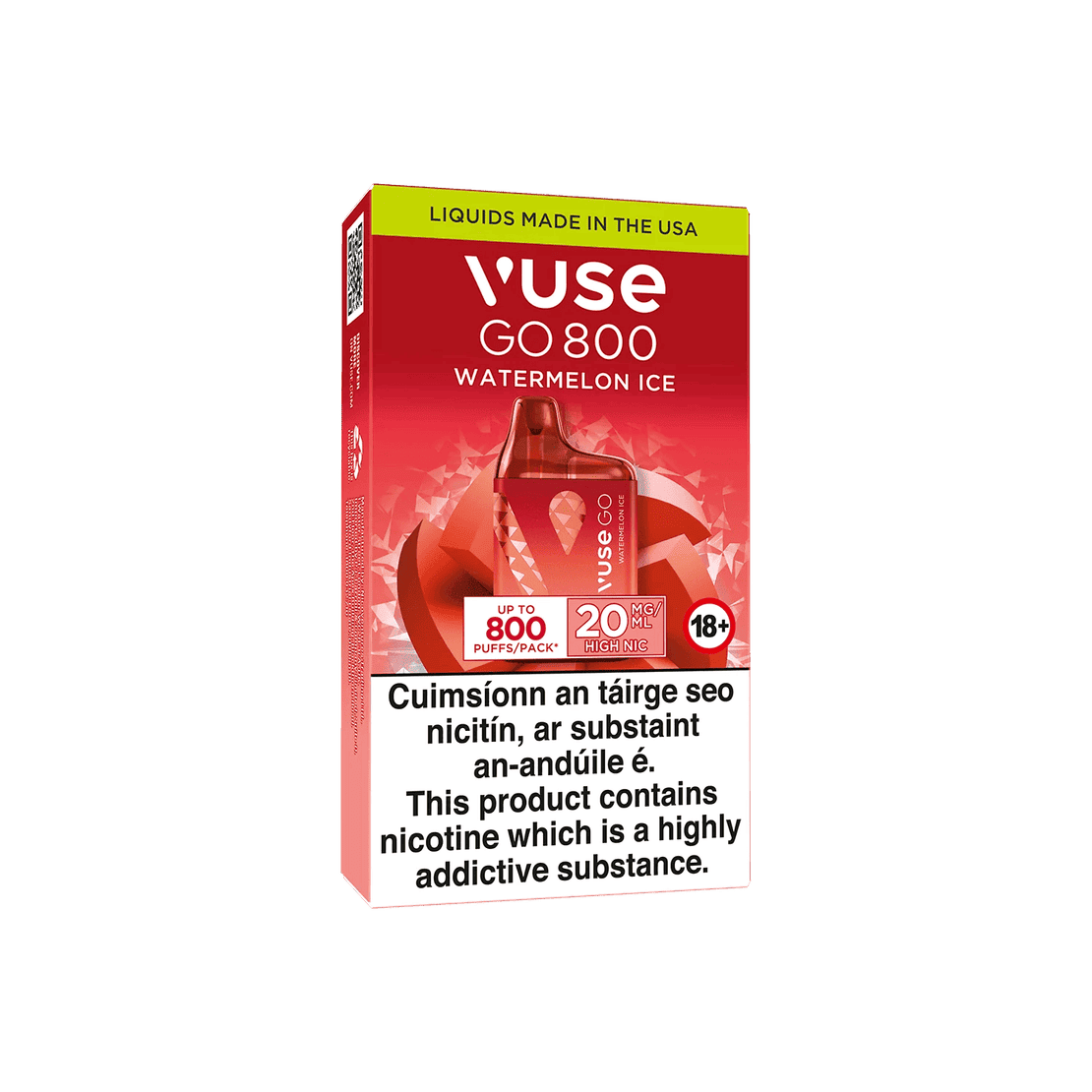 Vuse Go 800 Watermelon Ice Angle