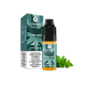 A Vuse Green Mint eLiquid bottle next to its packaging